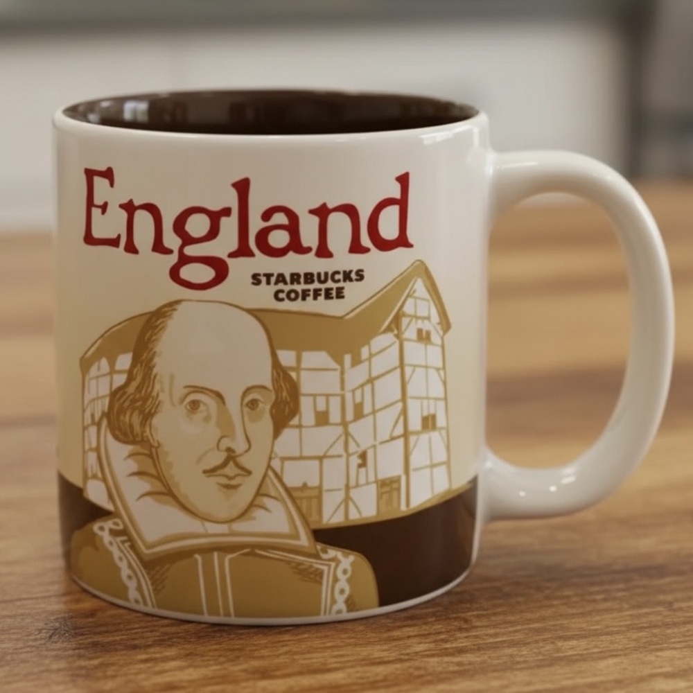 Starbucks Mug 2010 England Global Icon Collector Series 16 oz Coffee Cup RARE